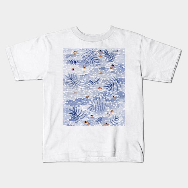 Palm float Kids T-Shirt by HeloBirdie